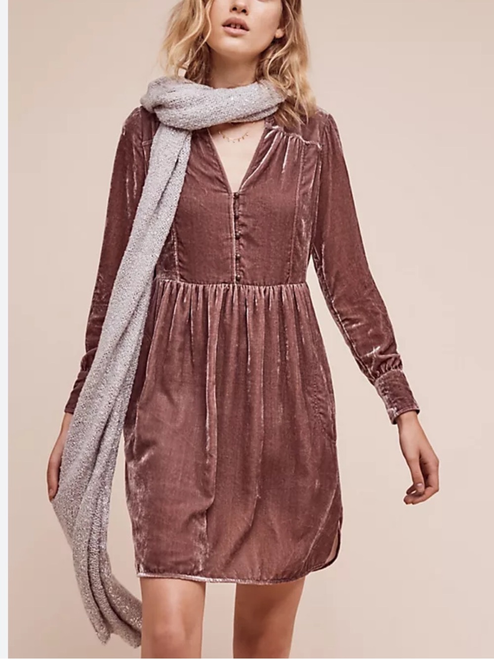 Anthropologie - Holding Horses velvet dress